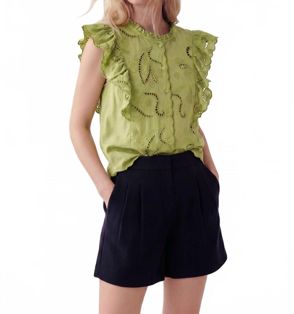 NEW CARTOLINA NANTUCKET women's ashe top in chartruese